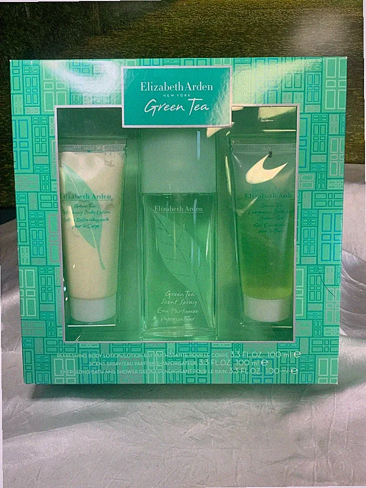 ELIZABETH ARDEN GREEN TEA 100ML BODY LOTION/ 100ML SCENT SPRAY/ 100ML SHOWER GEL