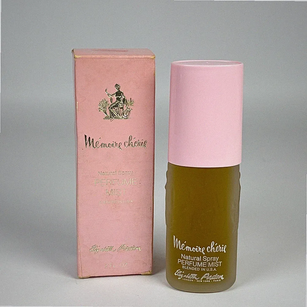 Mémoire Chérie Natural Spray Perfume Mist by Elizabeth Arden 2 fl oz Box Vintage